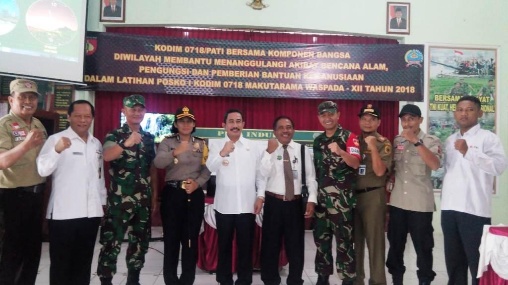 Latihan Posko 1 Kodim 0718/Pati Resmi Dibuka Oleh Kasrem 073/Makutarama