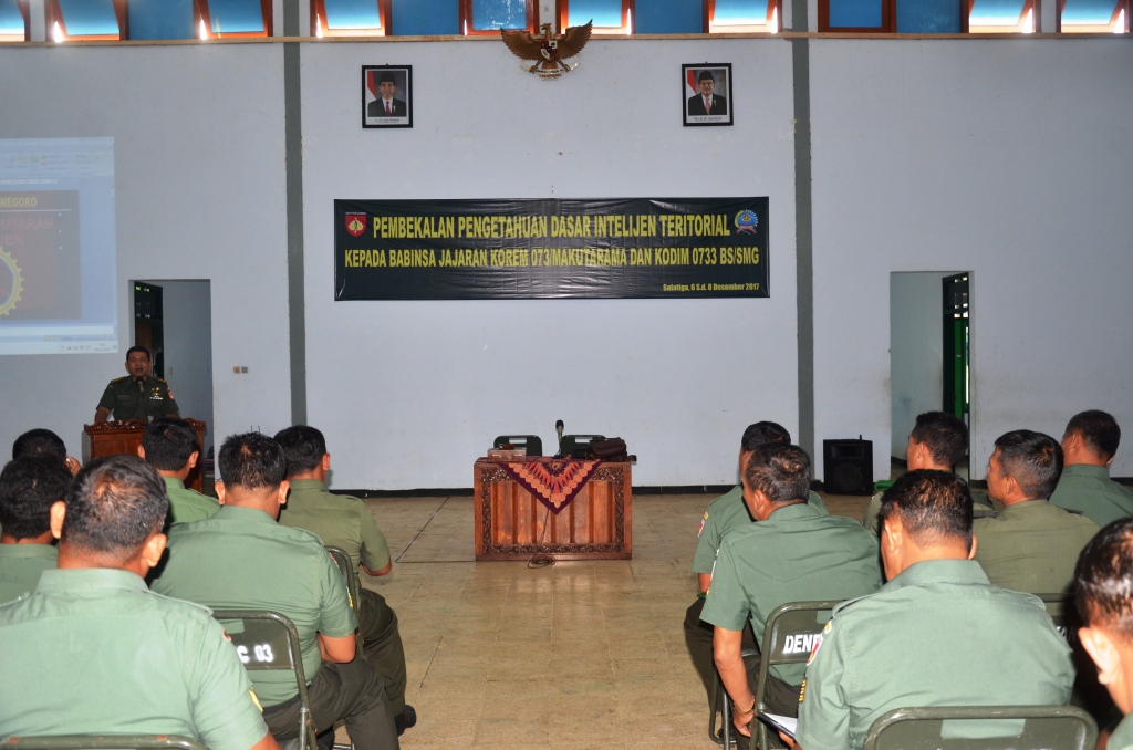 Intelijen Teritorial Terus Digenerasikan Lewat Pembekalan Pengetahuan Dasarnya