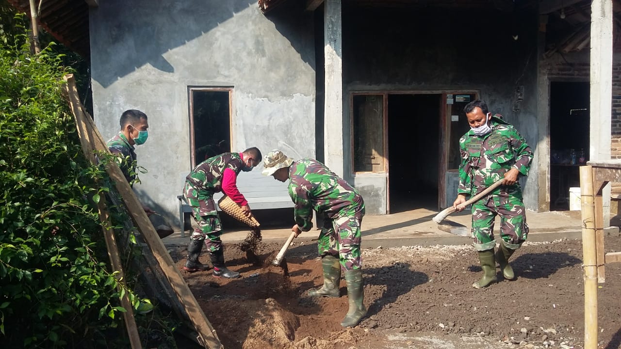 Satgas TMMD Kodim 0719/Jepara Terus Kejar Rehab RTLH Desa Buaran