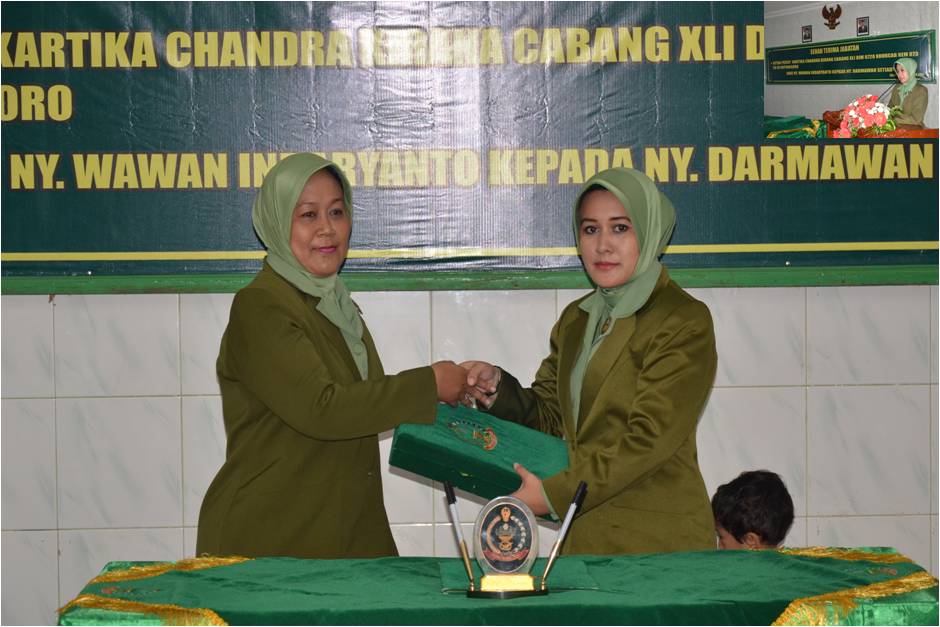 Ny Darmawan Setiyadi  Jabat Ketua Persit KCK Cab XLI