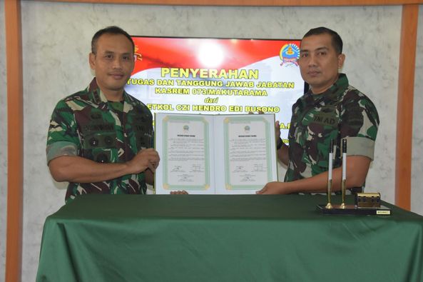 Penyerahan Tugas Dan Tanggung Jawab Kepala Staf Korem 073/Makutarama