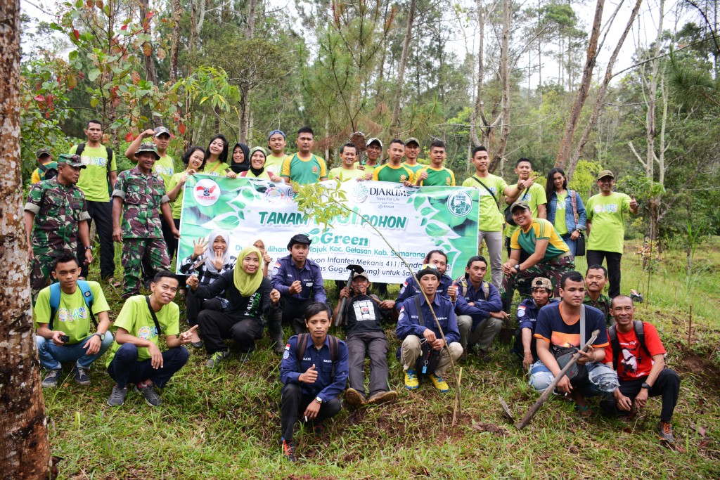 Korem Adakan Penghijauan di Lereng Merbabu