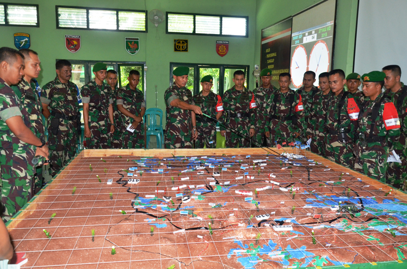 Kolonel Inf Joseph Robert Tinjau Latihan Posko 410