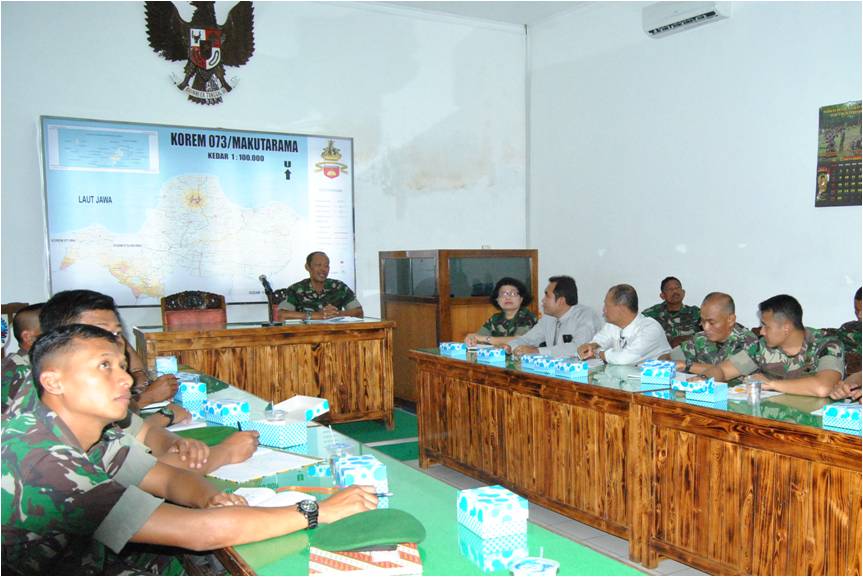 Rapat Wasbang di Makorem 