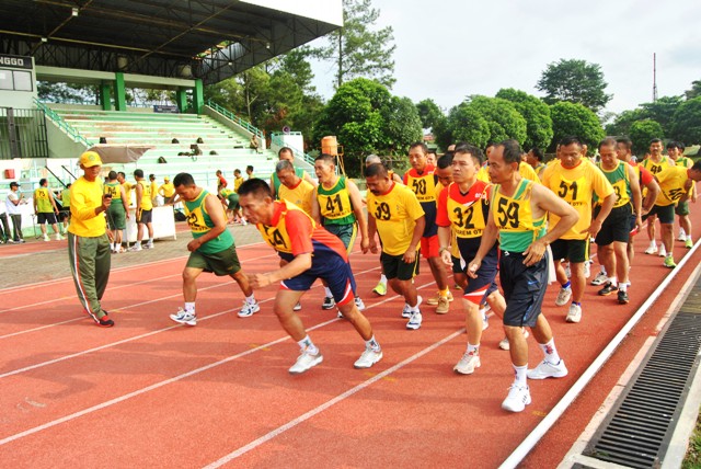 Korem Salatiga Tes Fisik Perwiranya