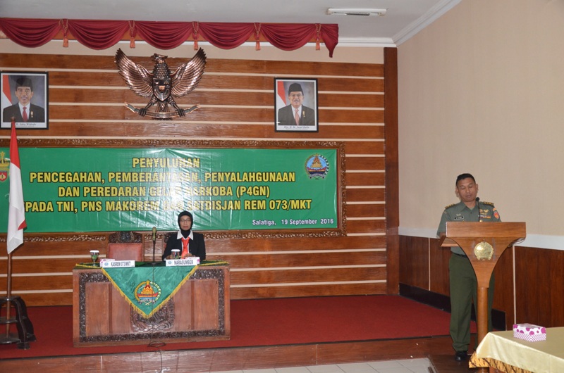 Korem Salatiga Gandeng BNK Salatiga Berantas Narkoba