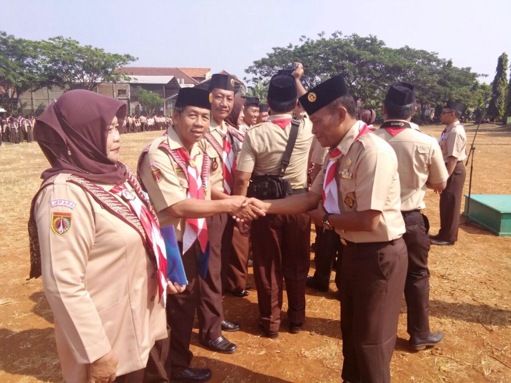 Kasdim Mendamping Bupati Jepara Dalam Rangka Upacara Bendera Hari Ulang Tahun Pramuka Ke-56 