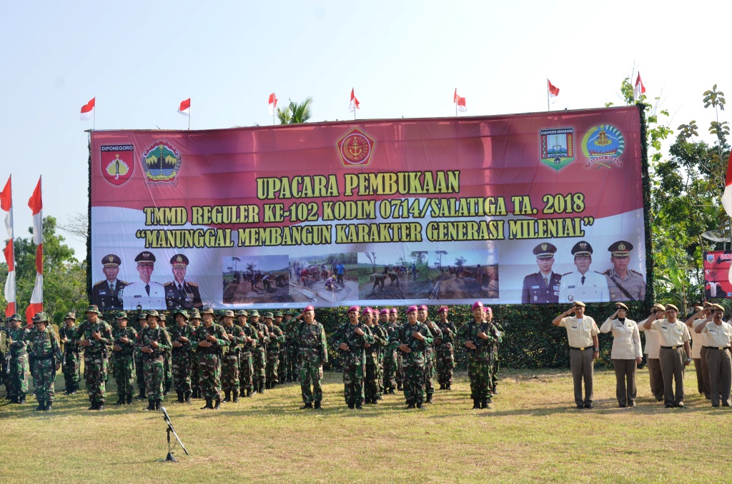 Satgas TMMD Reg Ke-102 Korem 073/Makutarama Di Wilayah Kodim 0714/Salatiga Siap Bergerak Laksanakan 