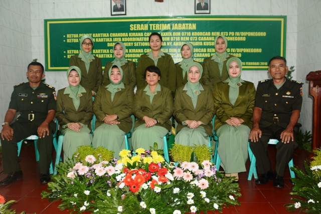 Serah Terima Ketua Persit KCK Cab Pati Dan Cab Blora