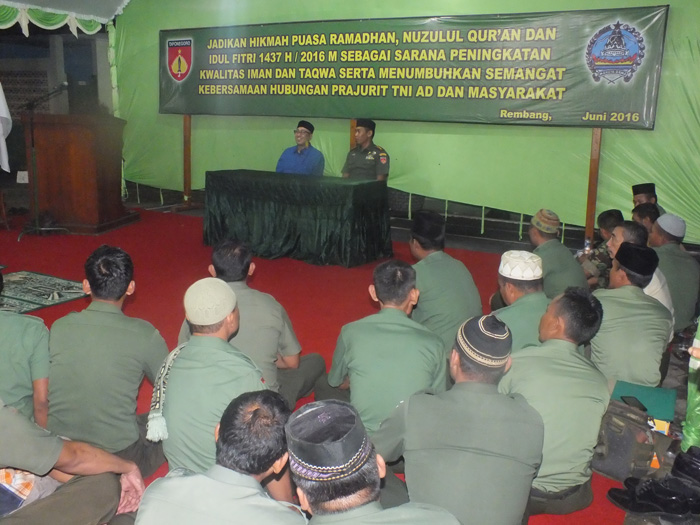 Kodim 0720/Rembang memperingati Malam Nuzulul Quran