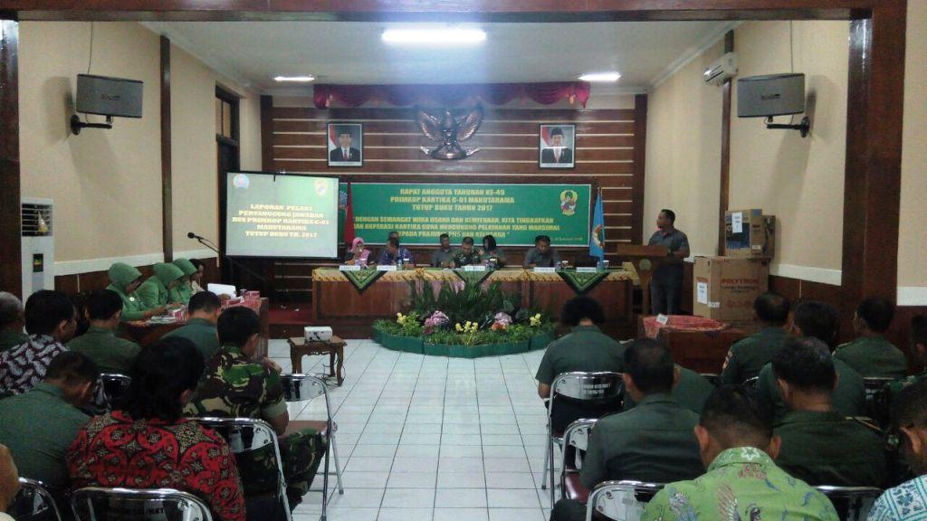 Rapat Anggota Tahunan Primkop Kartika Korem 073/Makutarama