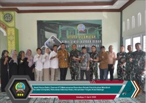 Langkah Kemanusiaan dari TNI : Awali Karya Bakti, Danrem 073/Makutarama Resmikan Rehab Panti Asuhan Masithoh