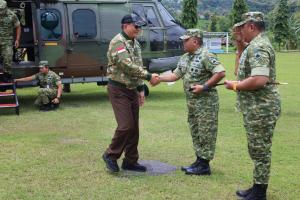 Danrem 073/Makutarama Sambut Kunker Menhan RI di Yon TP 888/SS Rembang