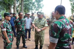 Danrem 073/Makutarama Koordinasi dan Tinjau Lokasi Yon TP serta Marshaling Area di Kendal