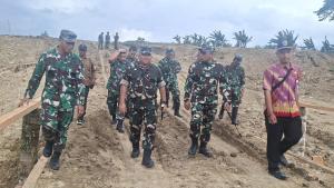Danrem 073/Makutarama Tinjau Lokasi Marshalling Area Yon TP di Demak, Pastikan Pembangunan Berjalan Sesuai Rencana
