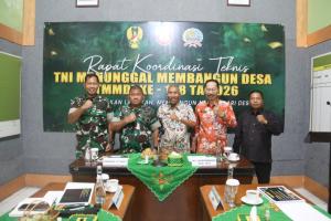 Danrem 073/Makutarama Ikuti Rakornis TMMD Ke-128, Perkuat Sinergi Pembangunan Daerah