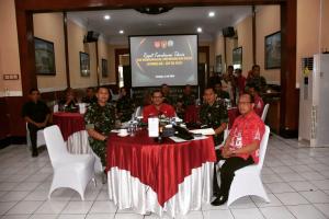 Korem 073/Makutarama Melakasanakan Rakornis TMMD Reguler ke-129 TA 2026 Secara Video Conference