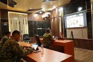 Danrem 073/Makutarama Ikuti Vicon Evaluasi Percepatan Pembangunan KDKMP