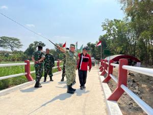 Danrem 073/Makutarama Tinjau Jembatan Beton Tanjungrejo di Jekulo Kudus