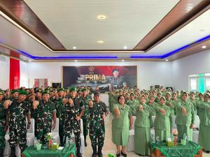 Danrem 073/Makutarama Kunjungi Kodim 0736/Batang, Berikan Pengarahan kepada Prajurit dan Persit