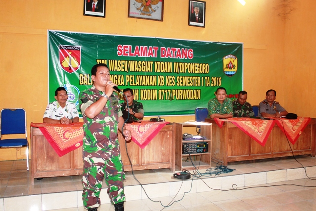 Kodim Purwodadi Terima Kunjungi Tim Wasev