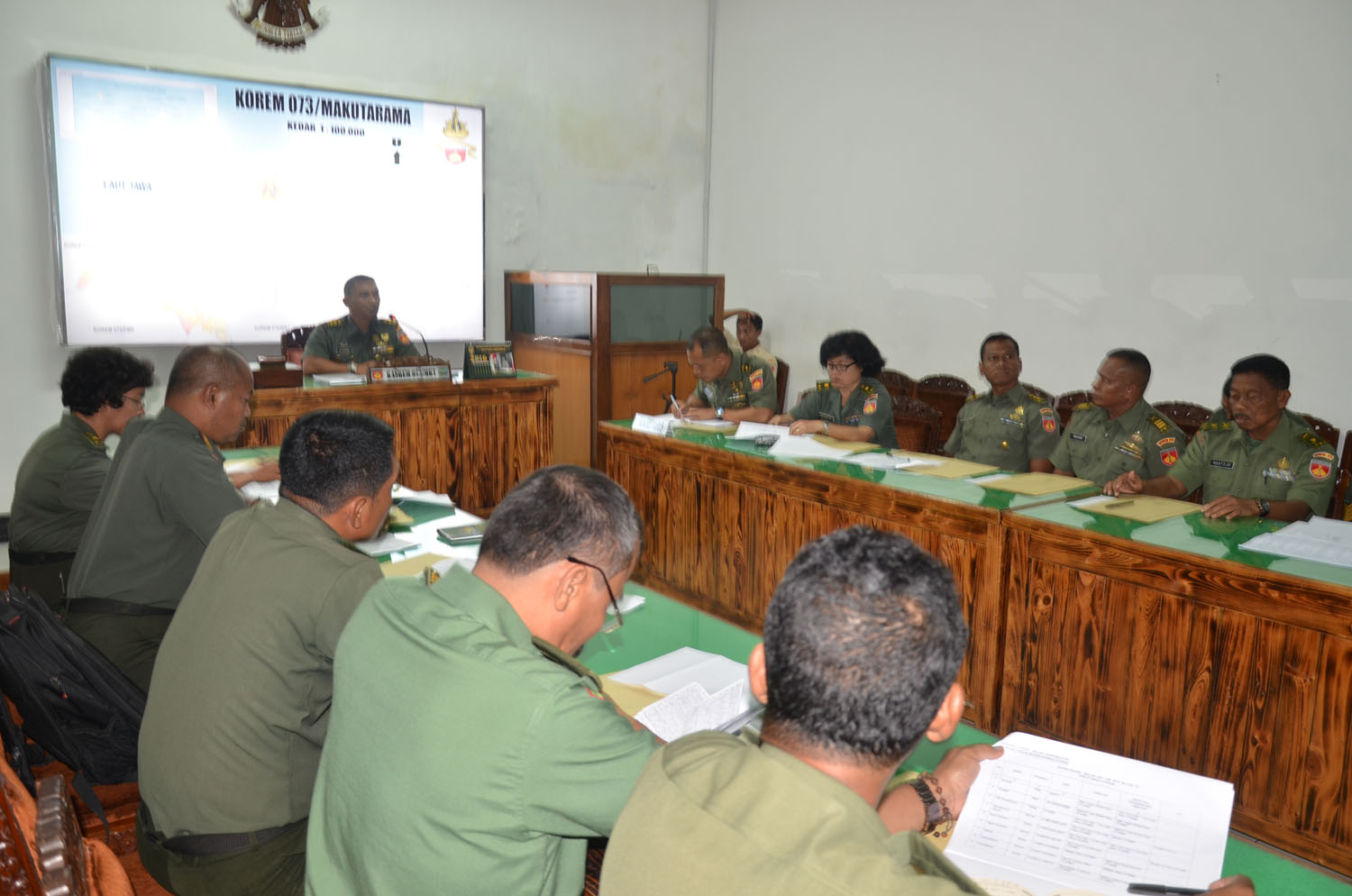 Korem Adakan Rapat Penempatan Jabatan