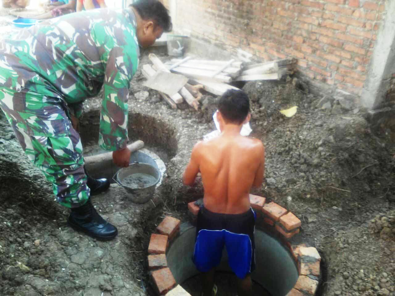 Koramil 05 Mijen Ciptakan Lingkungan Sehat Dan Bersih