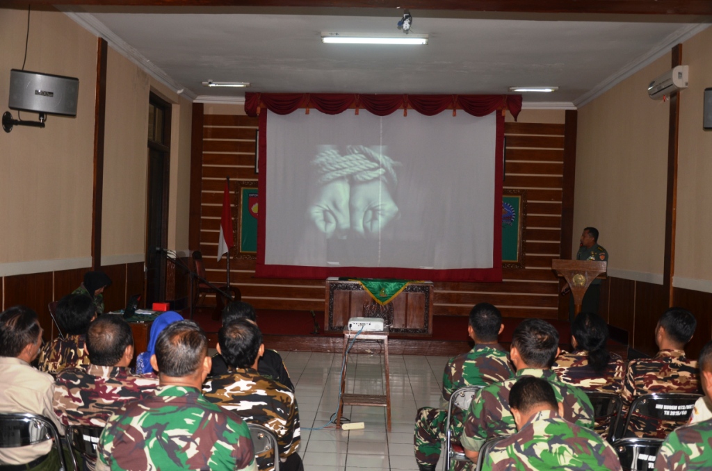 Korem Salatiga Melaksanakan Sosialisasi 4 Konsensus Dasar Kehidupan Berbangsa dan Bernegara