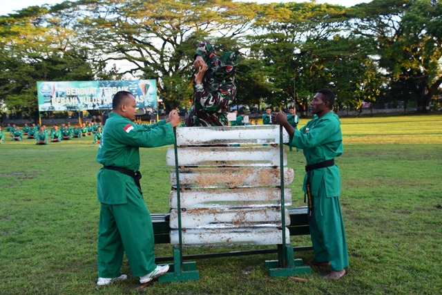Danrem 073/Makutarama Saksikan Demontrasi Yongmoodo
