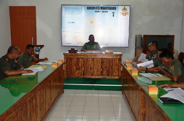 Sidang Penempatan Jabatan Anggota Korem