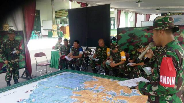Korem Salatiga Selenggarakan Latihan Posko Kodim Blora