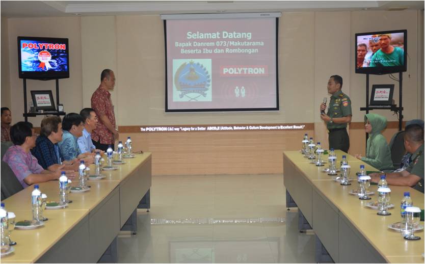 Danrem Kunjungi Polytron