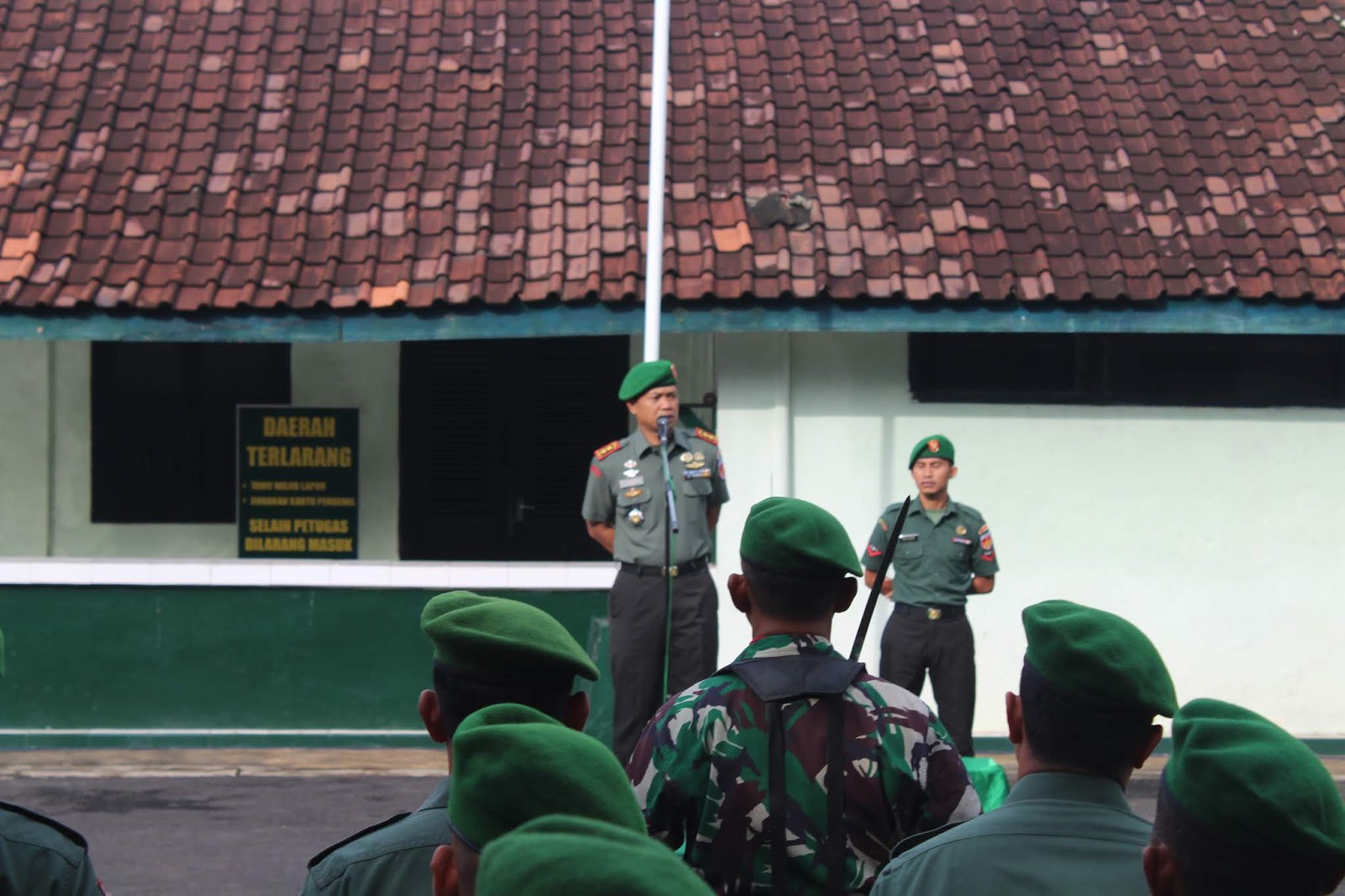 Jam Komandan  Dandim Kendal Kepada Anggotanya