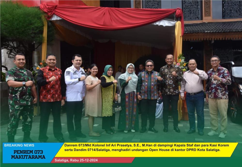Open House Perayaan Natal dan Tahun Baru 2025 di Kantor DPRD Kota Salatiga