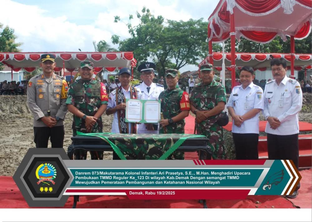 Upacara Pembukaan TMMD Reguler Ke-123 TA 2025 : Mewujudkan Pemerataan Pembangunan dan Ketahanan Nasional