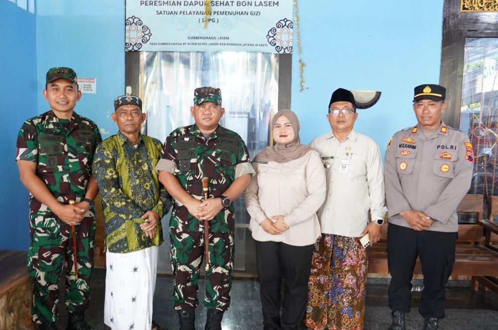 Danrem 073/Makutarama Kunjungi Dapur MBG H. Muntari di Lasem