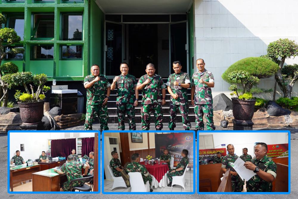 Danrem 073/Makutarama Sambut Tim Pusterad dalam Pengumpulan Data Teritorial