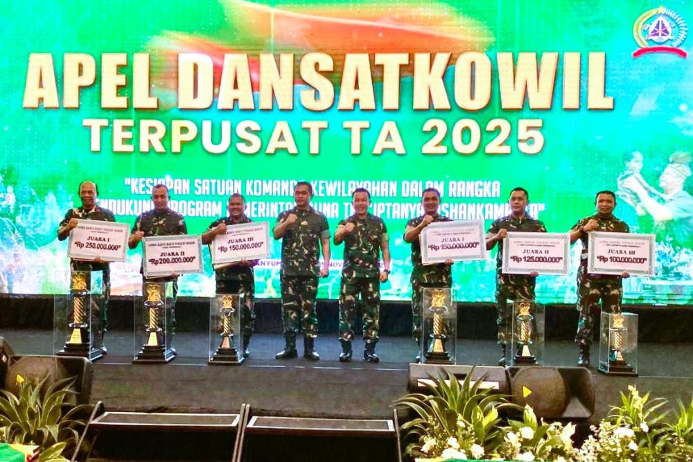 Korem 073/Makutarama meraih Juara 3 Lomba Karya Bakti Tingkat Korem