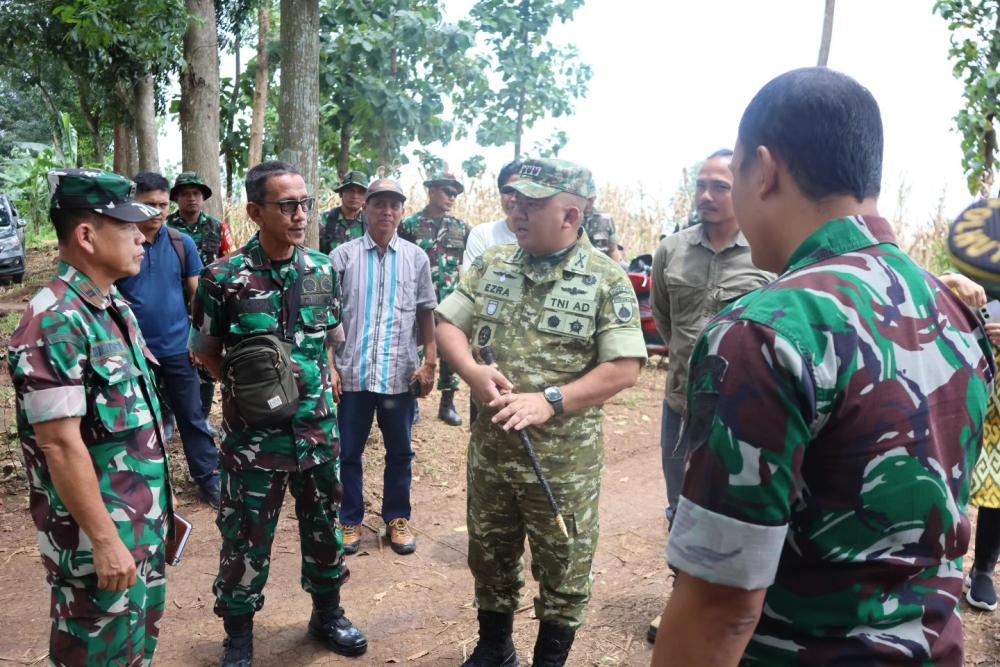Danrem 073/Makutarama Koordinasi dan Tinjau Lokasi Yon TP serta Marshaling Area di Kendal