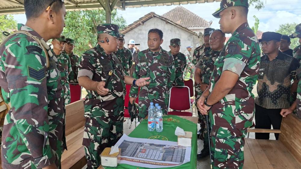 Danrem 073/Makutarama Tinjau Marshaling Area Yon TP di Pati, Pastikan Kesiapan Pembangunan dan Dukungan untuk Masyarakat