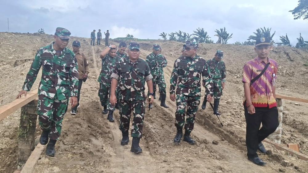 Danrem 073/Makutarama Tinjau Lokasi Marshalling Area Yon TP di Demak, Pastikan Pembangunan Berjalan Sesuai Rencana
