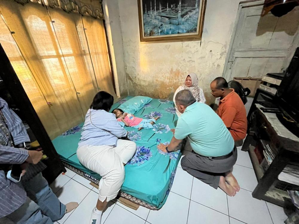 Danrem Menjenguk dan Mendoakan Anak Berkebutuhan Khusus Anggota Kodim Jepara