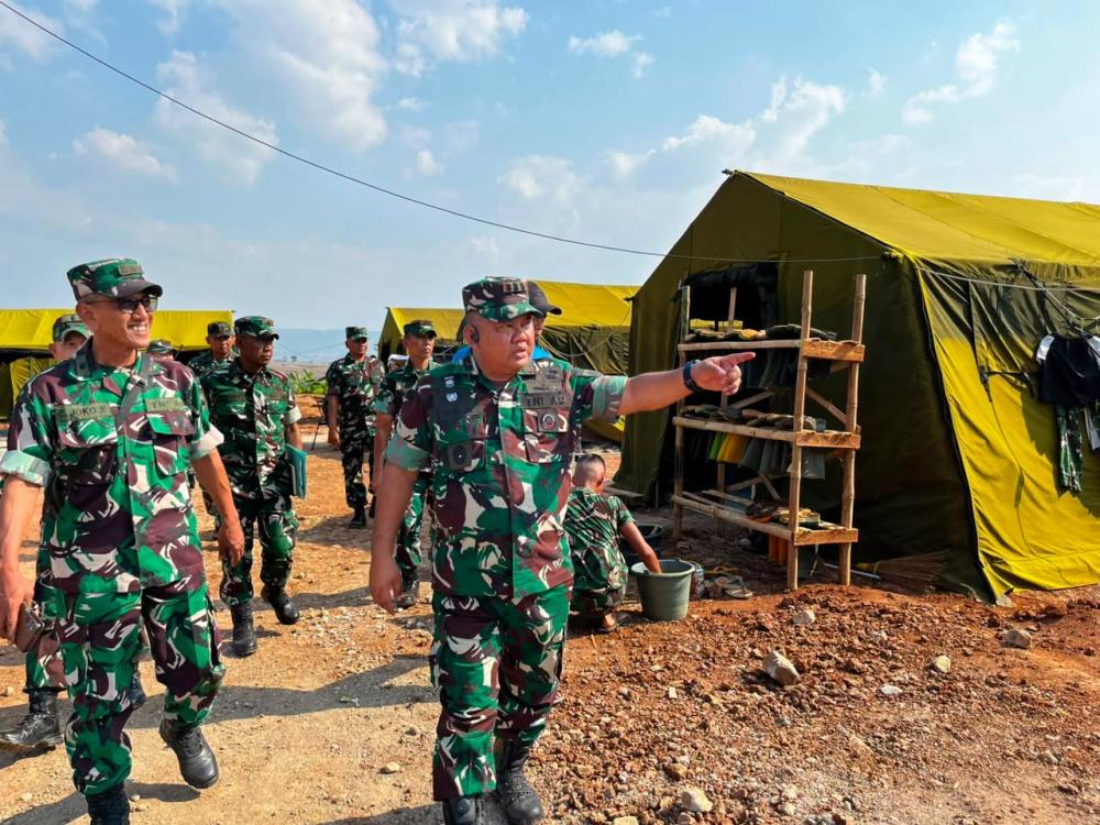 Danrem 073/Makutarama Tinjau Kesiapan Yon TP 935/SB Jelang Kunker Menhan RI dan Wapang TNI