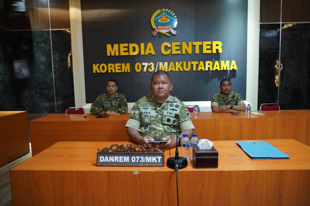 Danrem 073/Makutarama Ikuti Vicon Evaluasi Percetapat Pembetukan KDKMP