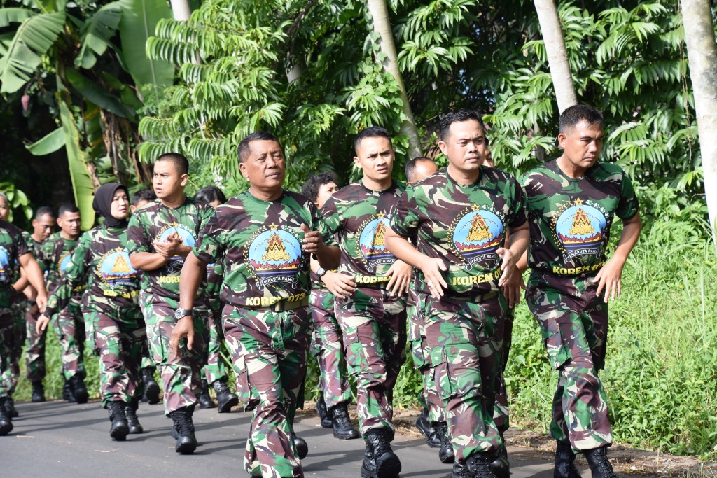 Korem Adakan Ketahanan Mars Sejauh 5 Km