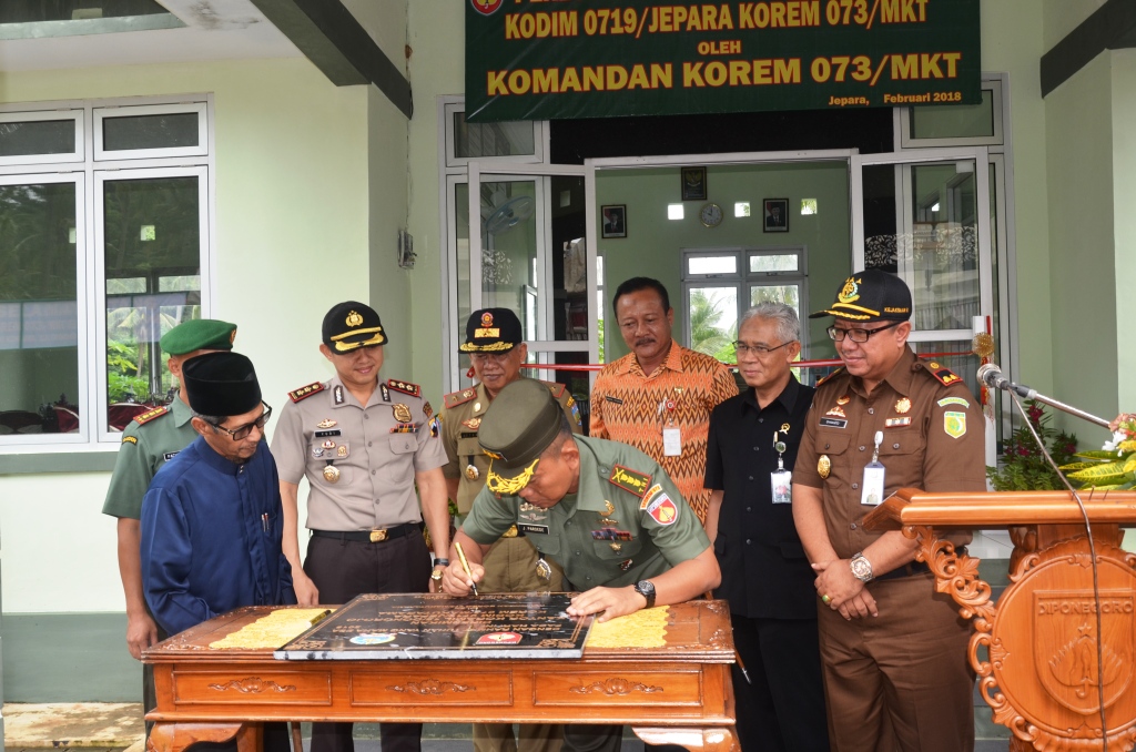 Danrem Salatiga Resmikan Koramil Donorojo Jepara
