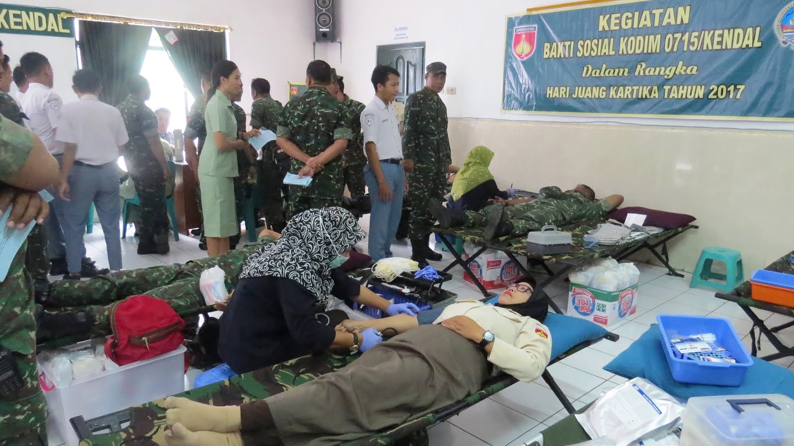 Kodim 0715/Kendal Gelar Donor Darah