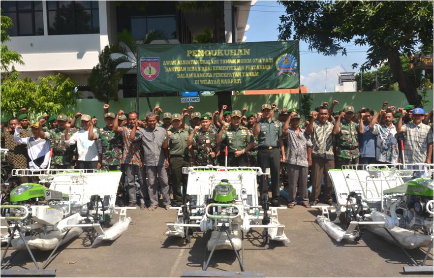 Danrem Kukuhkan Awak Alsintan Kodim Pati 