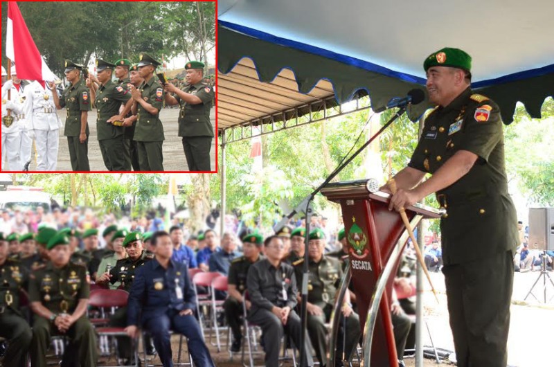 Danrem Salatiga Hadiri Upacara Pelantikan Tamtama