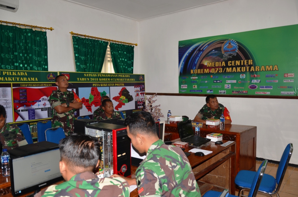 Danrem 073/Makutarama Terus Pantau Hasil Pemilukada